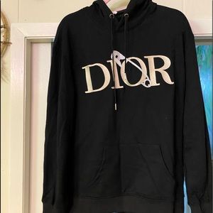 Christian Dior black hoodie never worn size 2 XL.